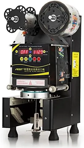 Automatic commercial smoothie sealer machine for beverage cups