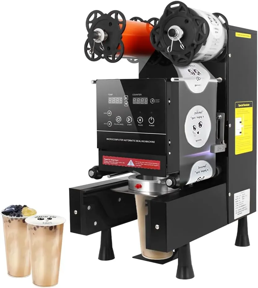 Automatic electric cup sealer machine Maxime for efficient beverage sealing
