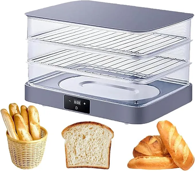Commercial 160L bread dough proofer box with adjustable temperature and timer for bakery use.