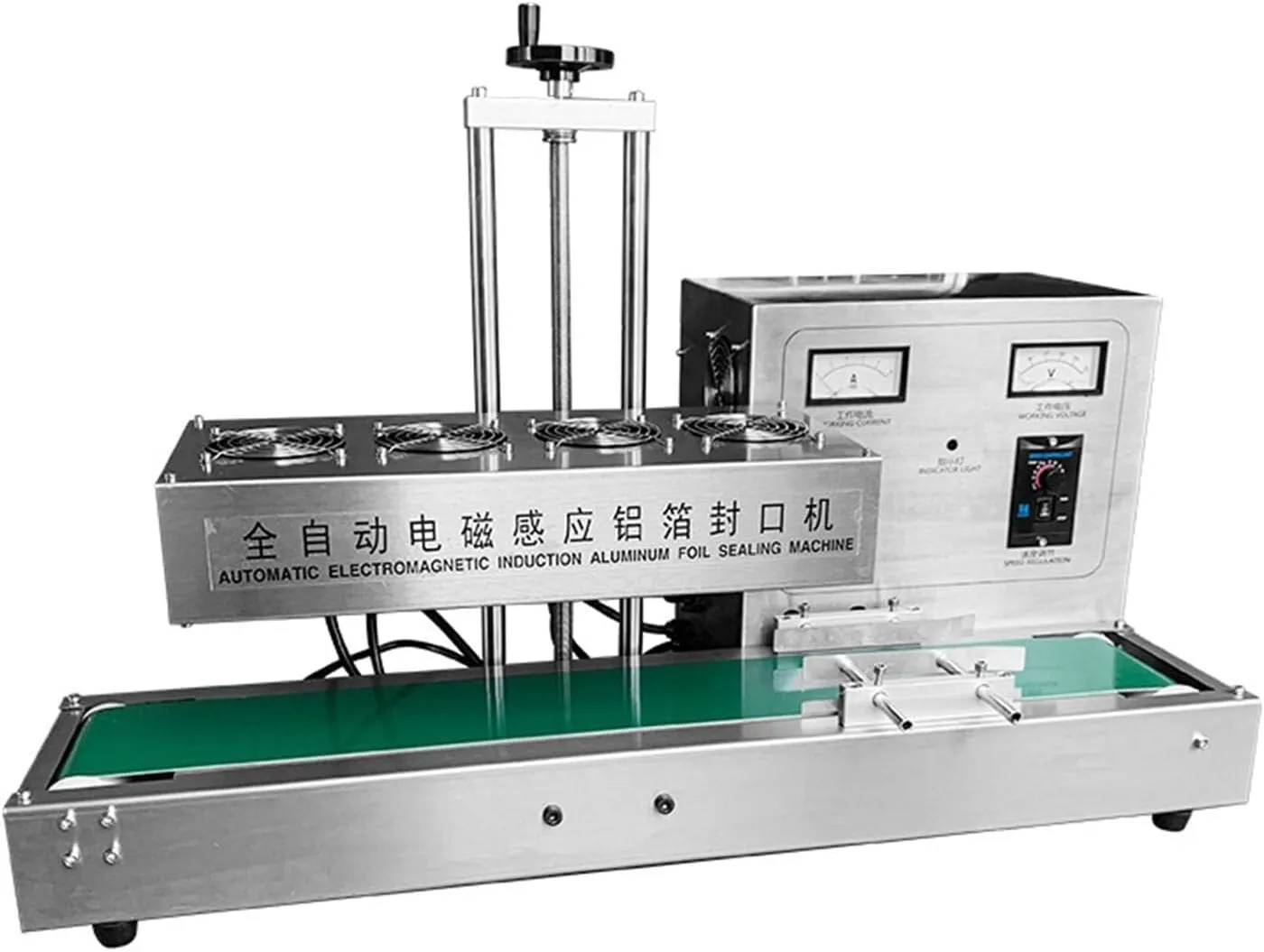 Continuous automatic aluminum cup sealer machine for high-volume beverage sealing