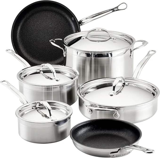Hestan ProBond 10-Piece Cookware Set – TITUM Nonstick, Induction Compatible
