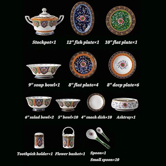 Bone China Tableware Set