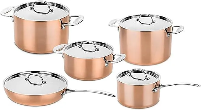 Mepra Silver Cookware Set – Premium Stainless Steel Italian Cookware