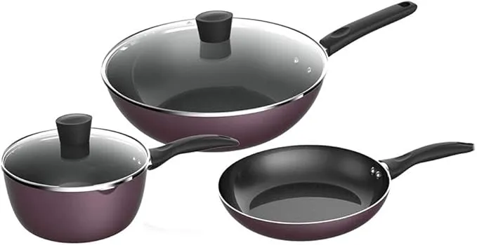 Nonstick Kitchen Cookware Set – Pots, Pans, Wok & Saucepan Set