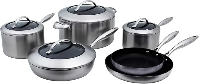 Scanpan CTX 10-Piece Deluxe Cookware Set – Non-Stick, Induction Safe