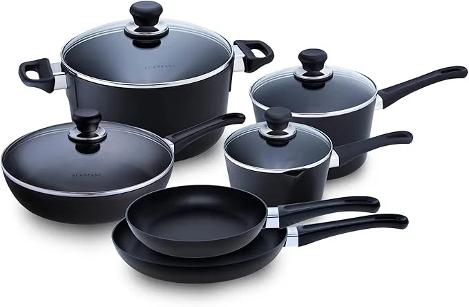 Scanpan Classic 10-Piece Induction Cookware Set – Black Non-Stick