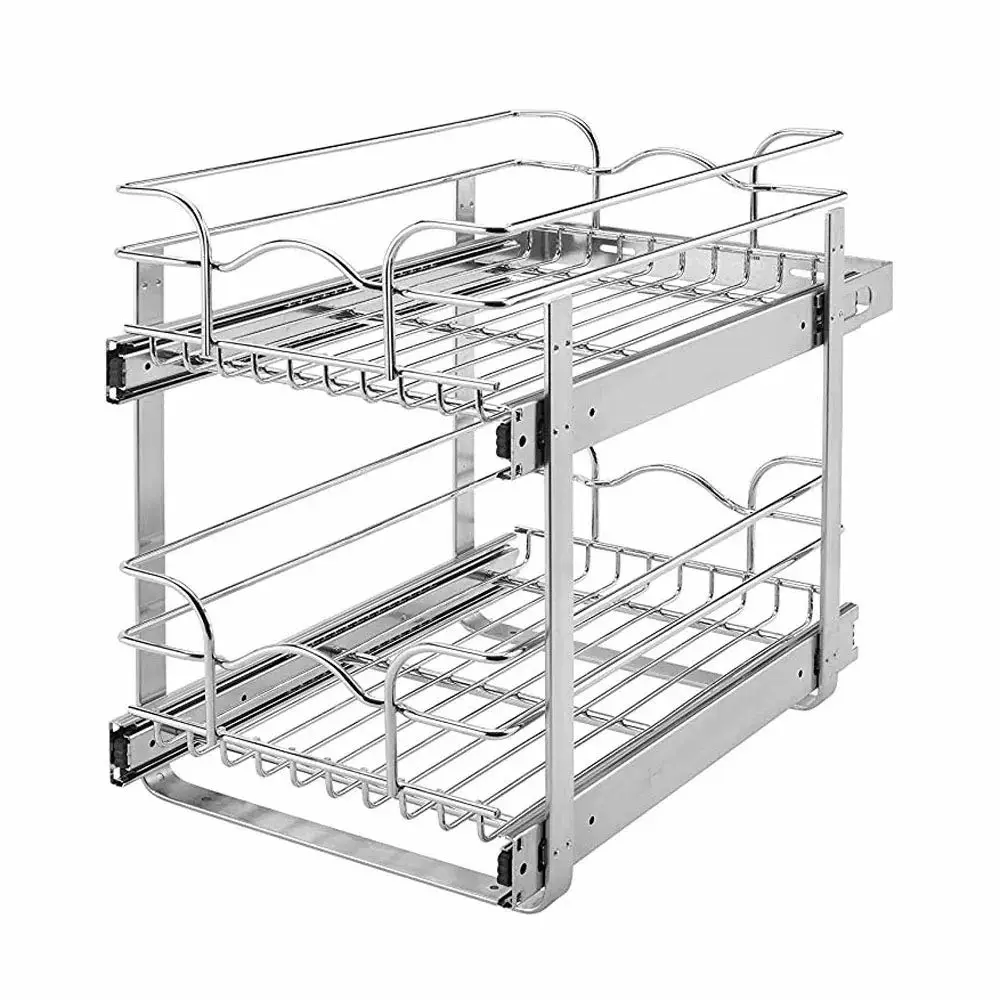 2 tier pull out cabinet organizer 1