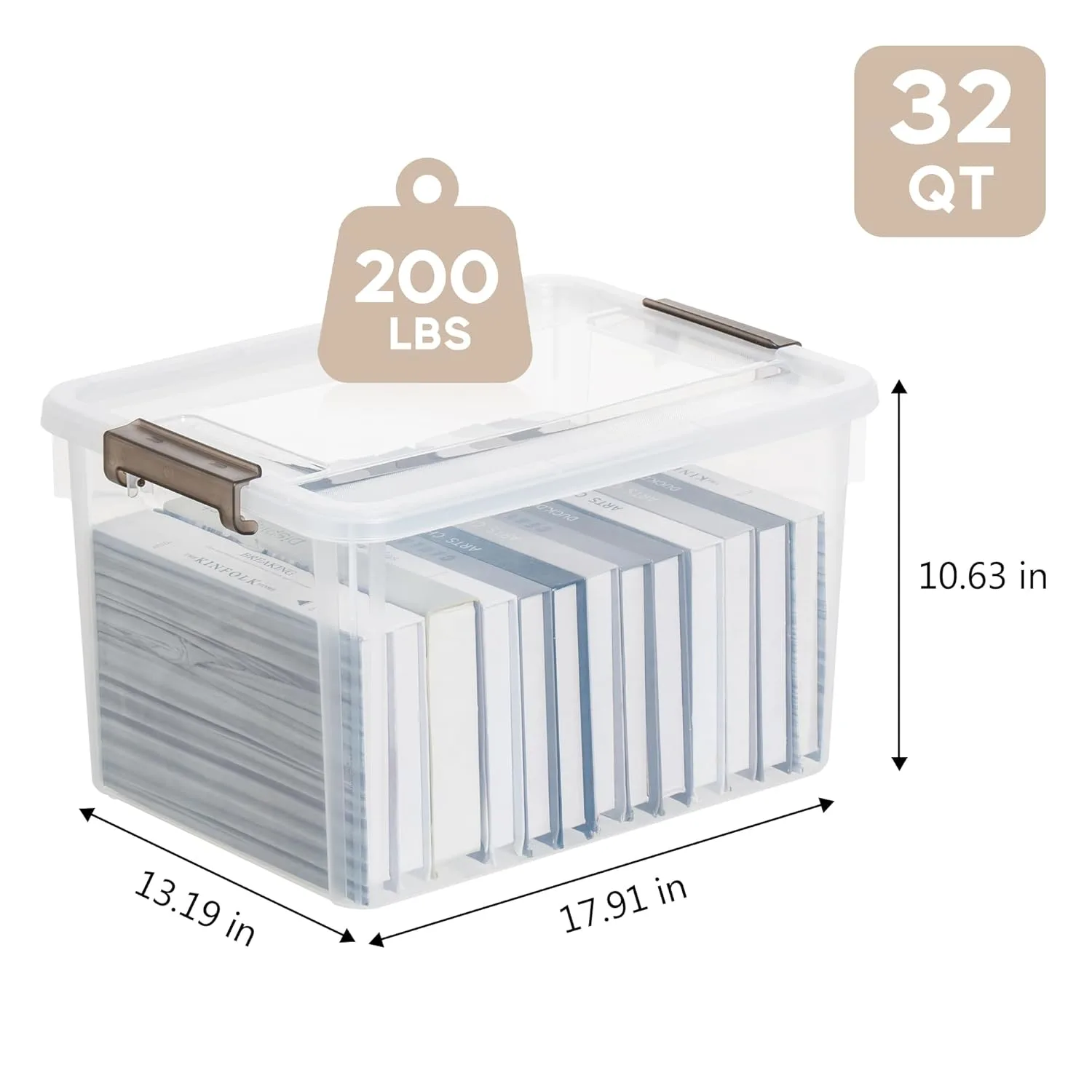 32 qt storage bins lids 2