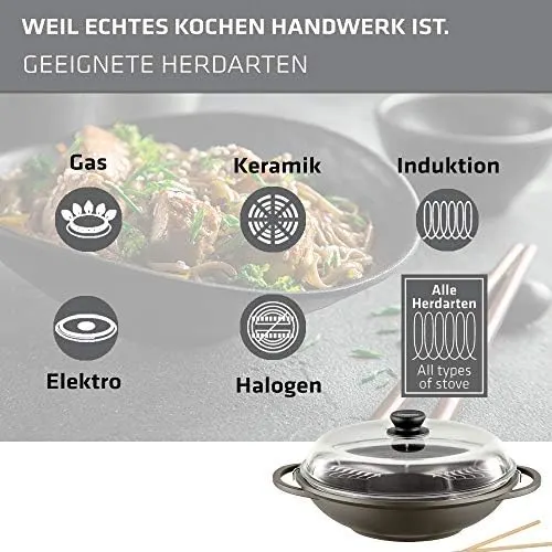 32cm wok non stick oven safe 2
