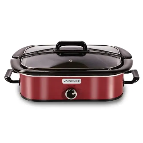 4 qt slow cooker red 1