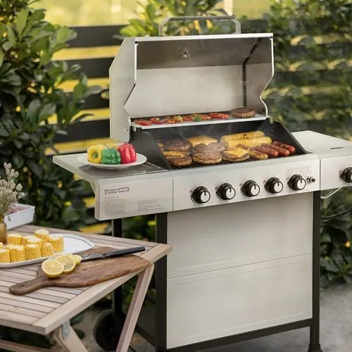 5 burner gas grill 2