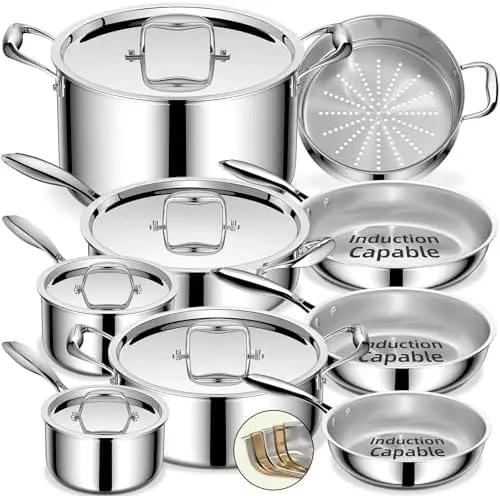 5 ply stainless steel cookware set 1