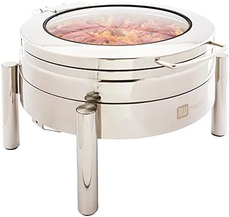 6 qt round chafer glass window 1