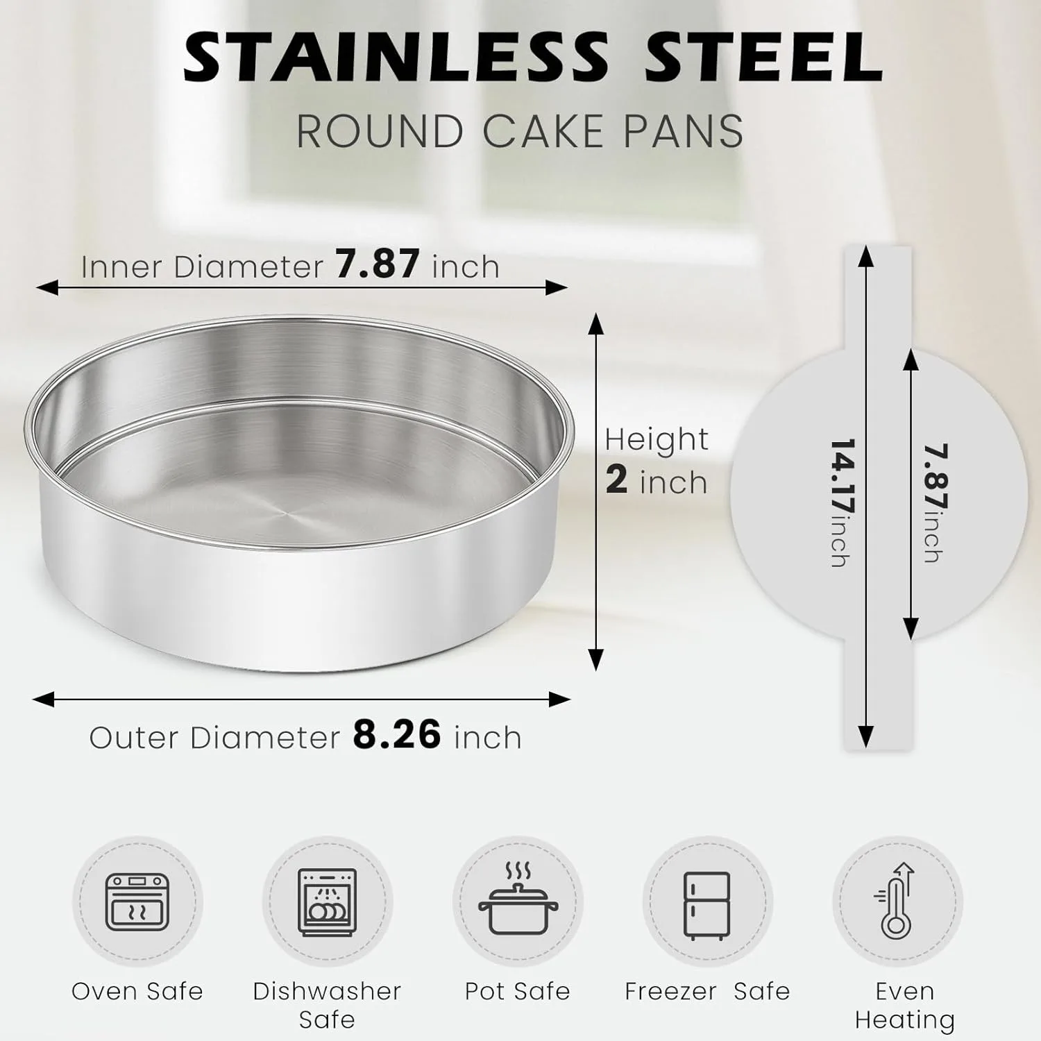 8 inch cake pans 2