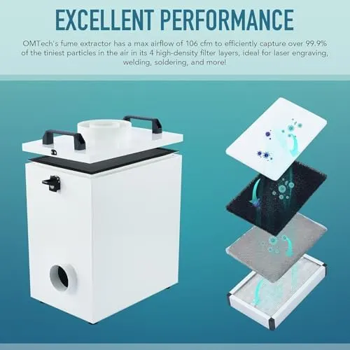 80w industrial fume extractor 2