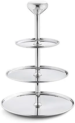 Georg Jensen Alfredo Étagère, Mirror Polished Stainless Steel by Alfredo Häberli