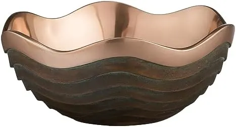 Nambe Copper Canyon Bowl - 8.75 Quart, 15-Inch Serving Bowl