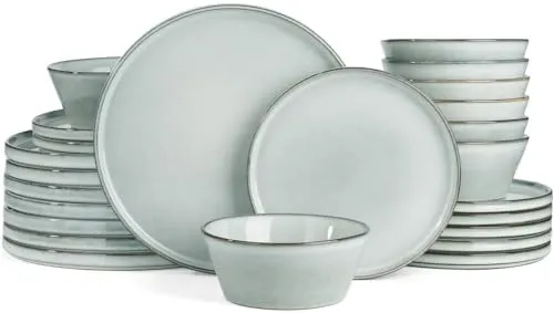 24-Pc Stoneware Dinnerware Set for 8