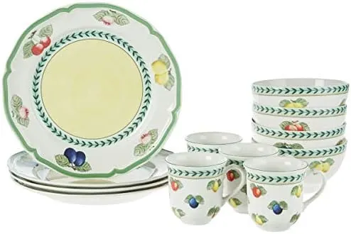Villeroy & Boch French Garden 12-Piece Dinnerware Set for 4