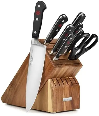 Wusthof 9-Pc Knife Set - Acacia Block