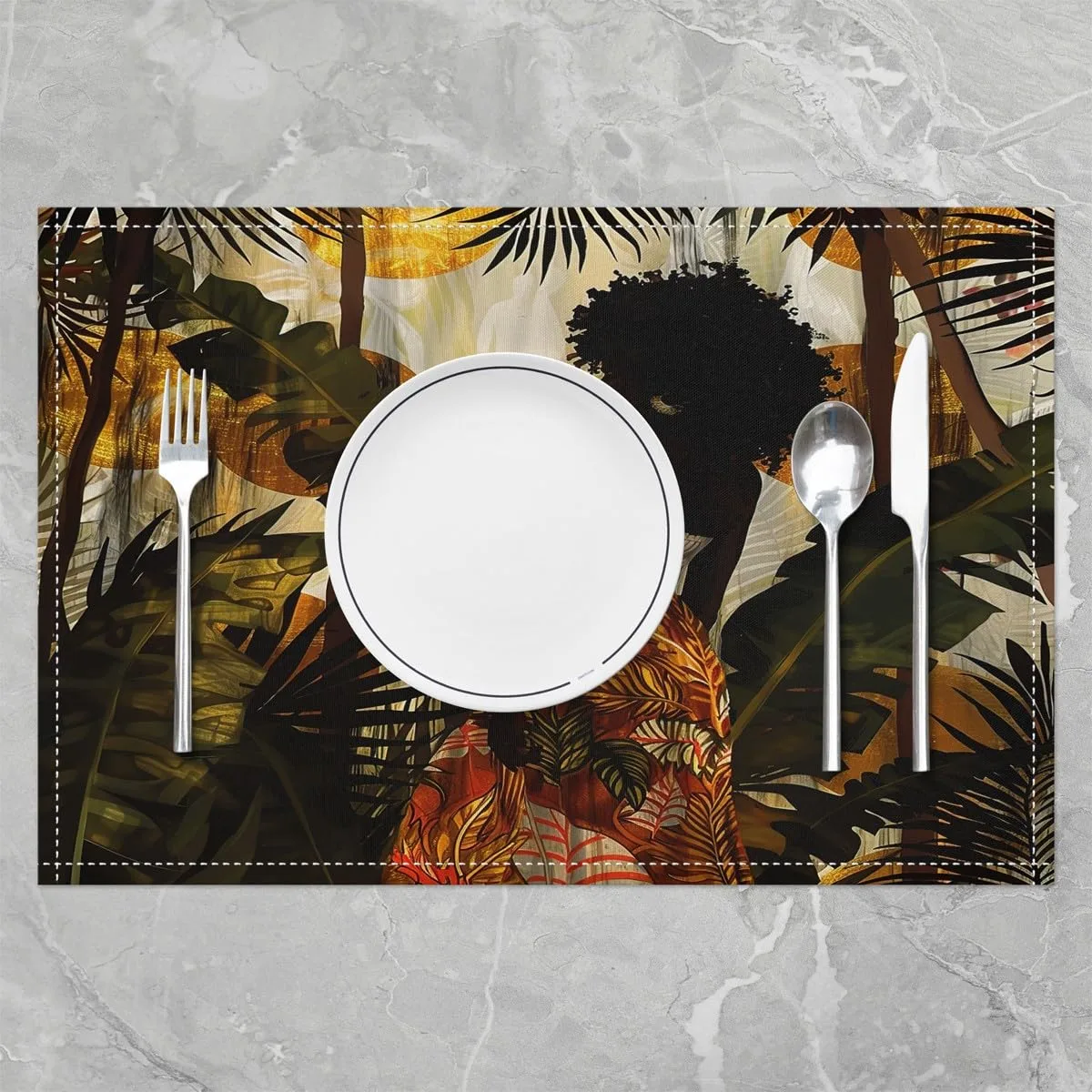 afro girl placemats 2