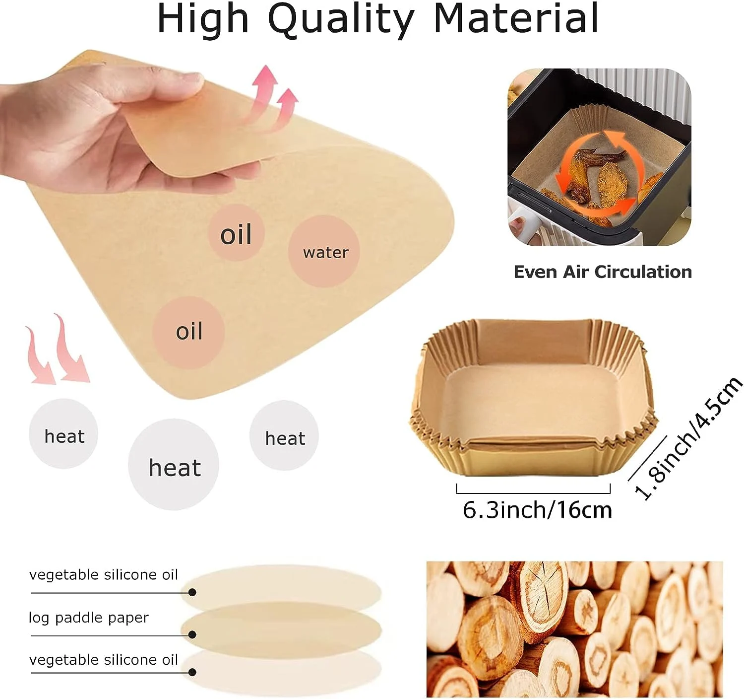 air fryer liners parchment 2