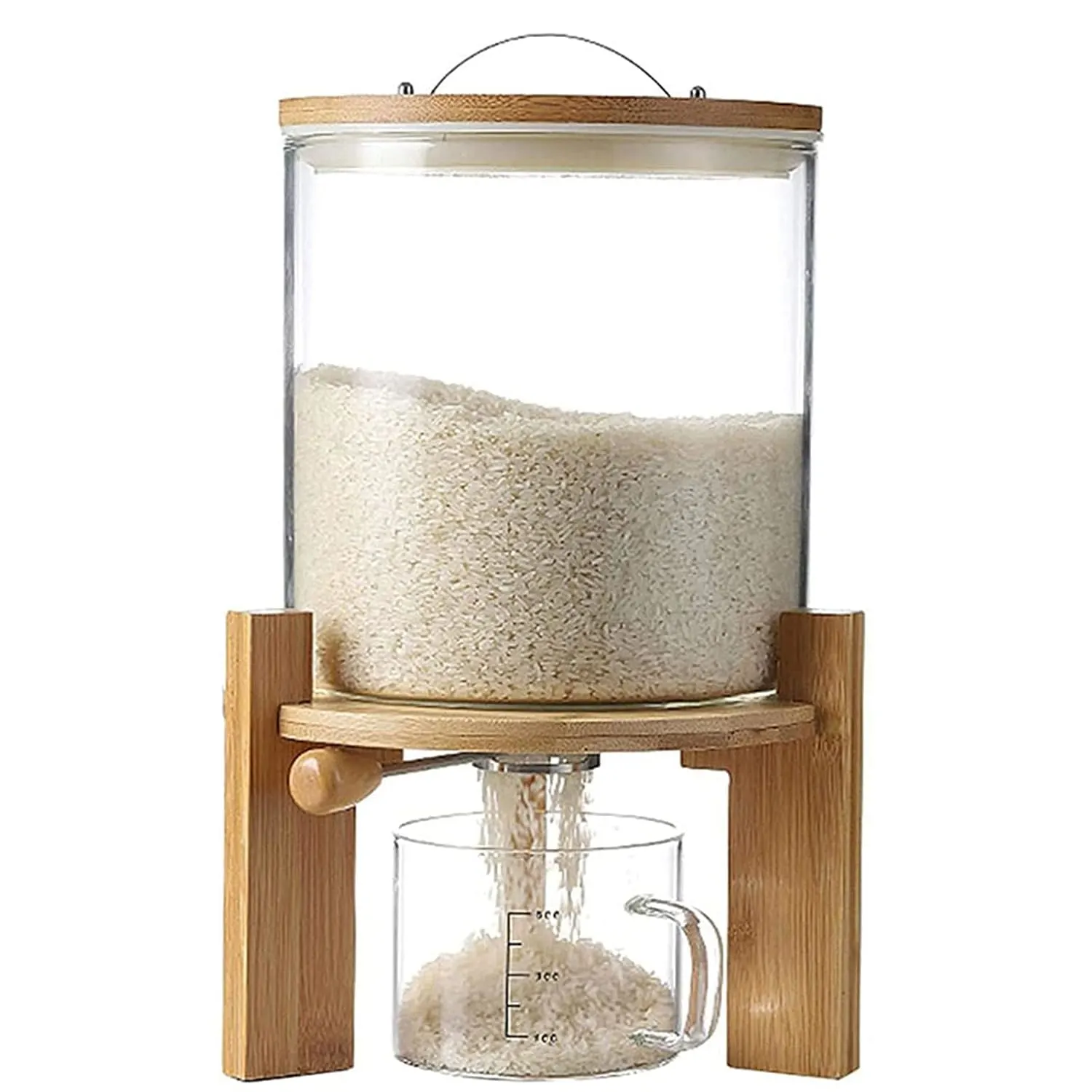 airtight rice container glass storage 1