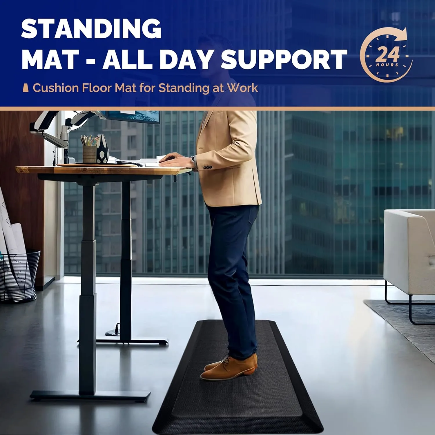anti fatigue mat cushioned comfort 2