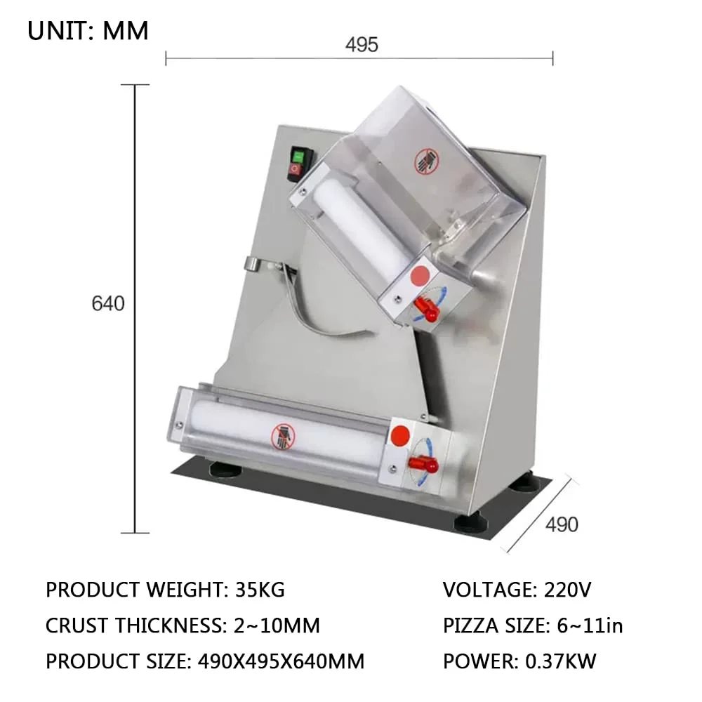 automatic pizza dough press 2