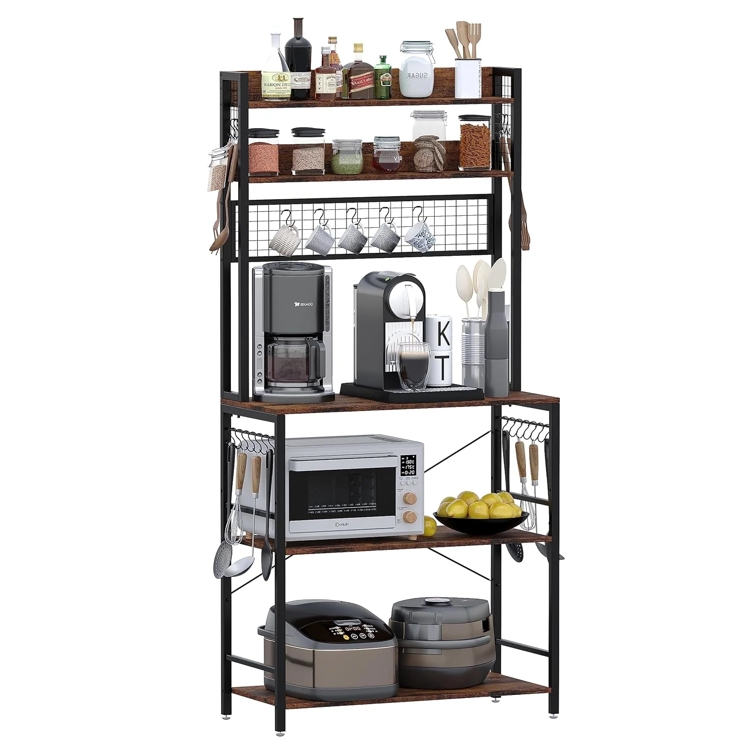 bakers rack kitchen organizer 1