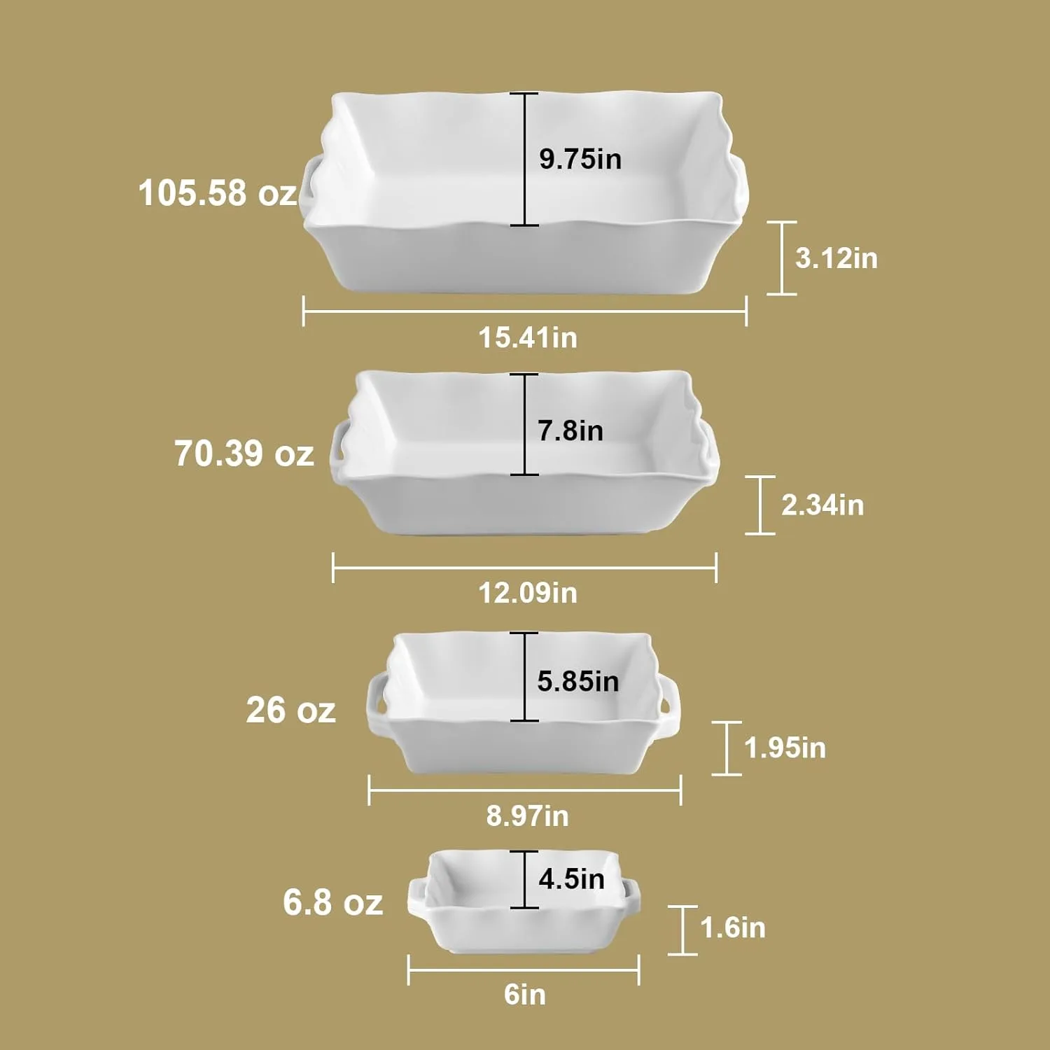 bakeware set baking dish 2