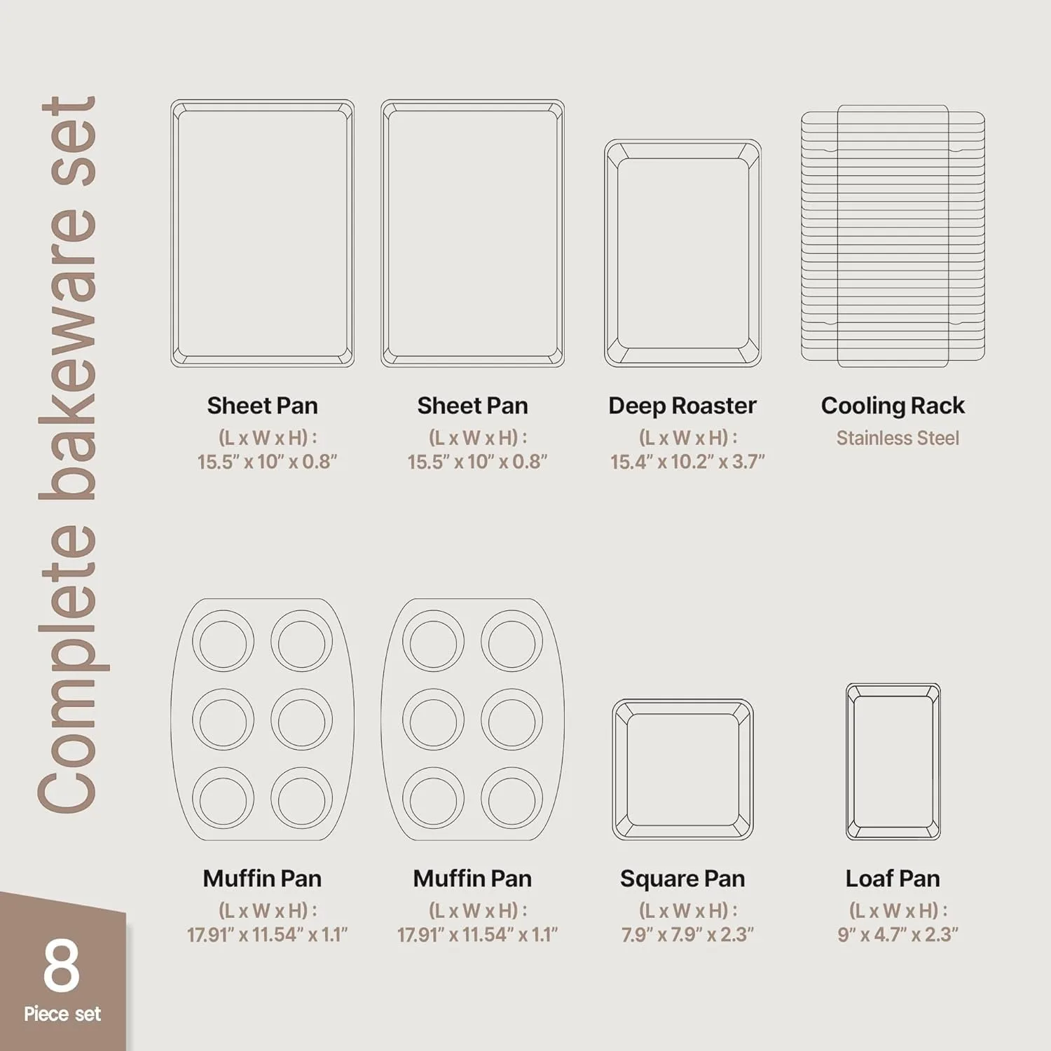 bakken non stick bakeware 2