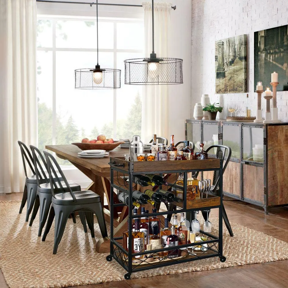 bar cart kitchen serving cart 2
