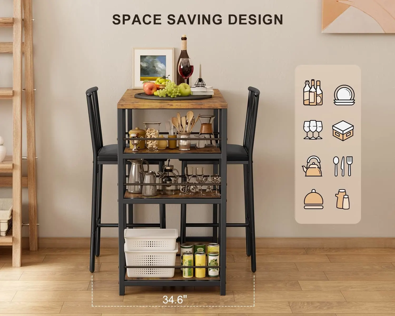 bar table set storage 2