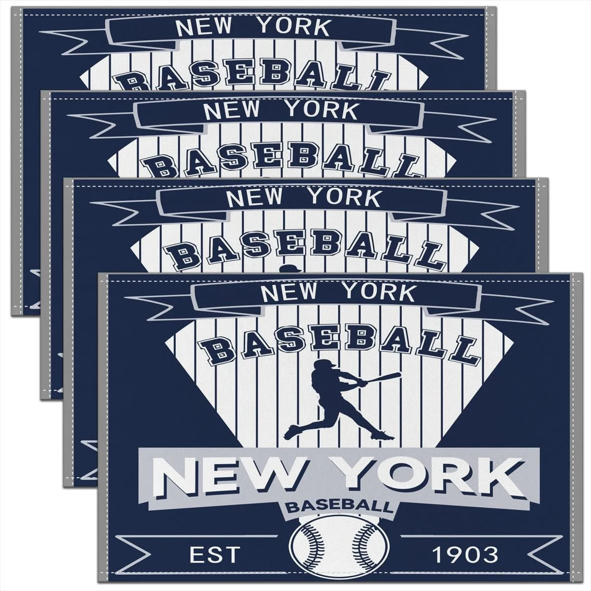 baseball placemats set 1