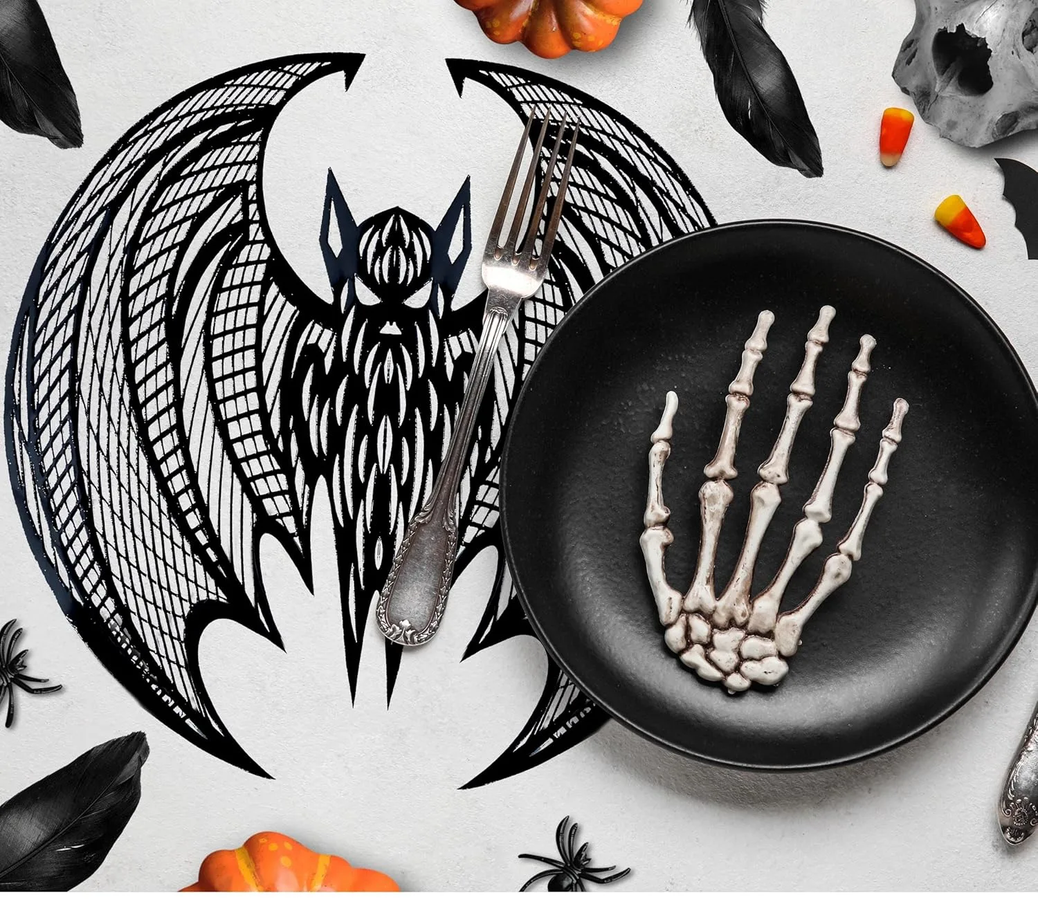 bat placemat halloween 2