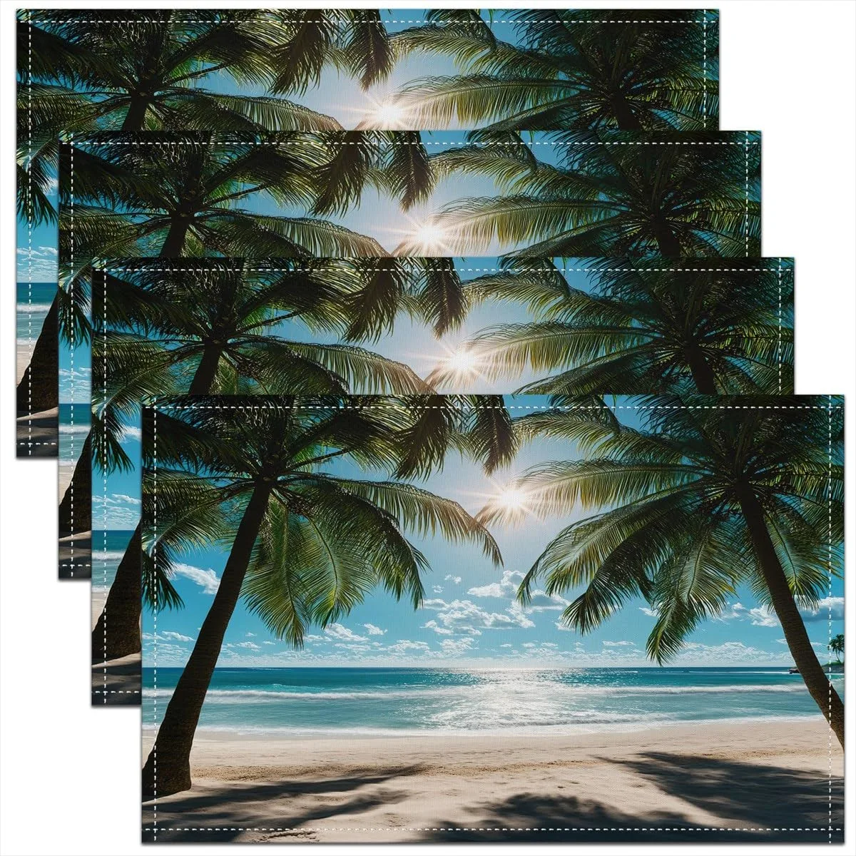 beach placemats set 1
