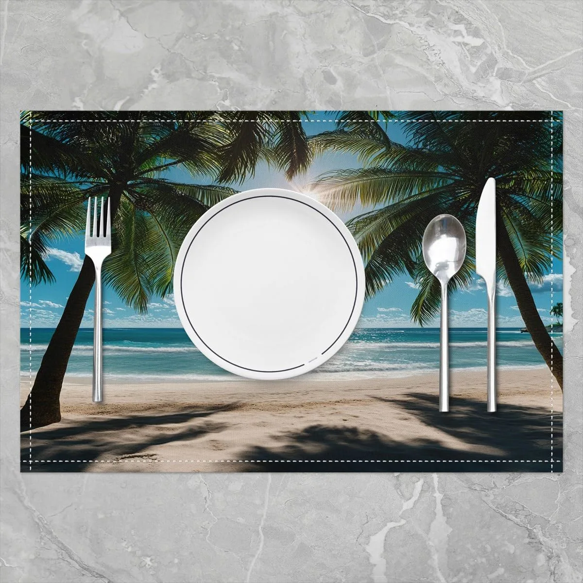 beach placemats set 2