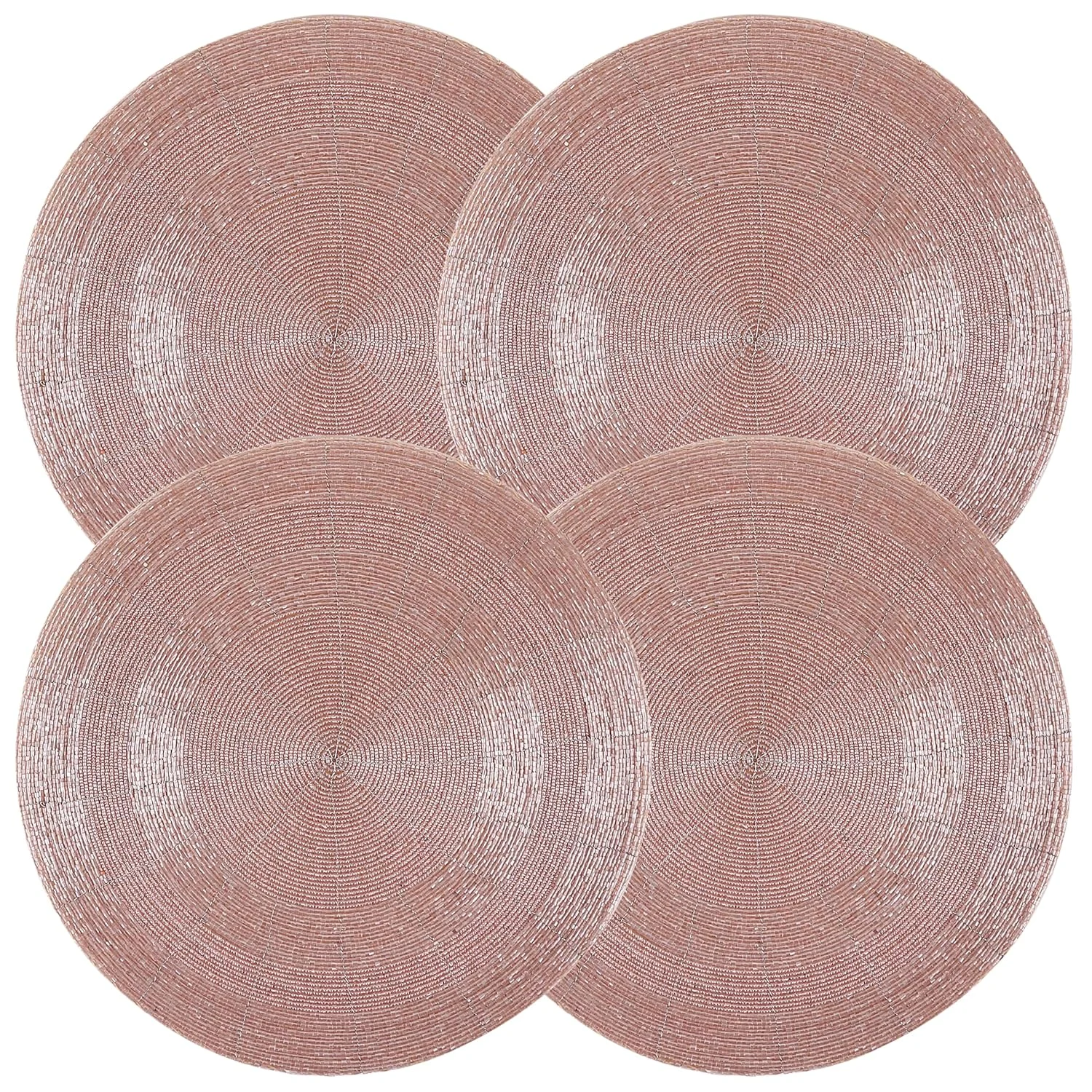 beaded placemats pink 1
