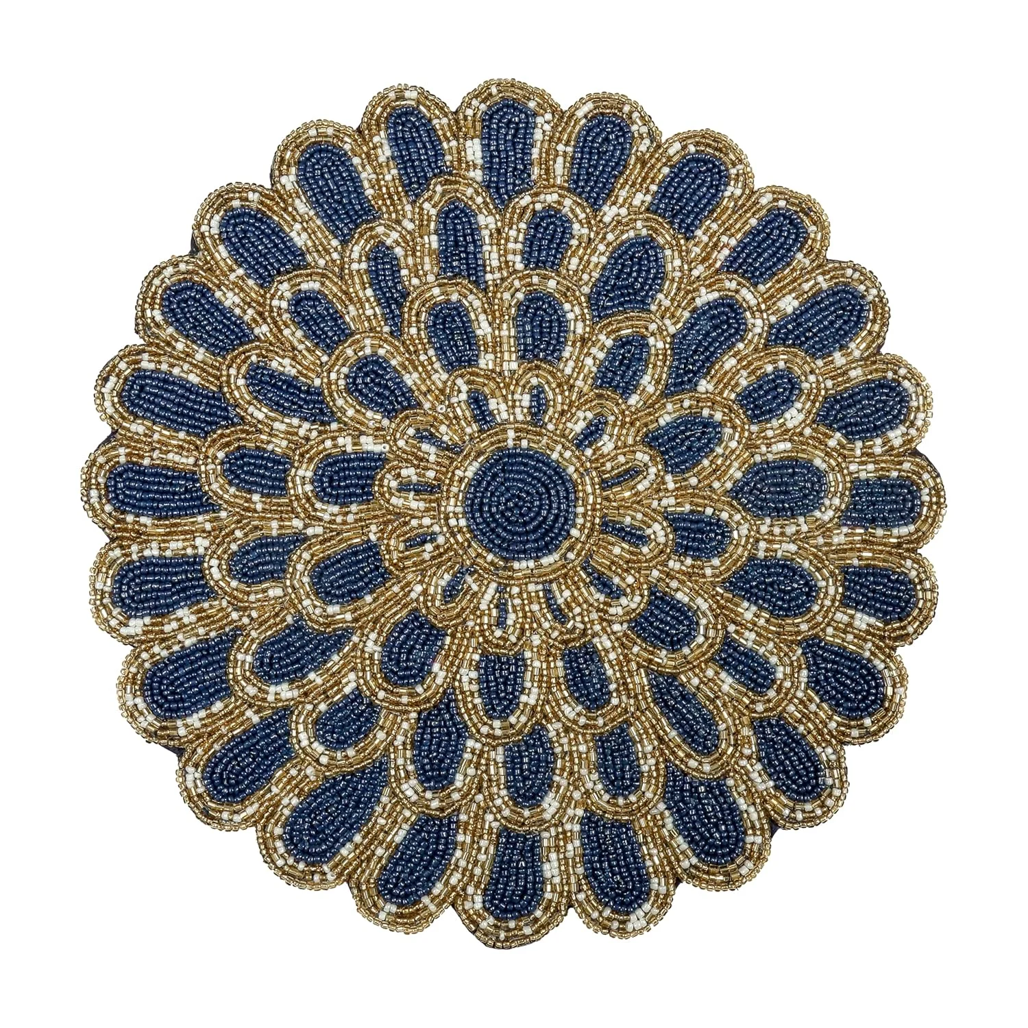beaded placemats teal 1