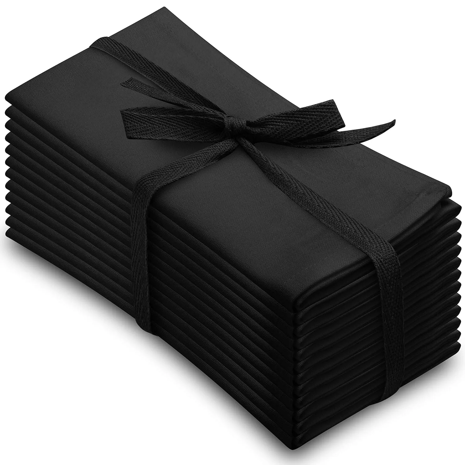 black cloth dinner napkins 1