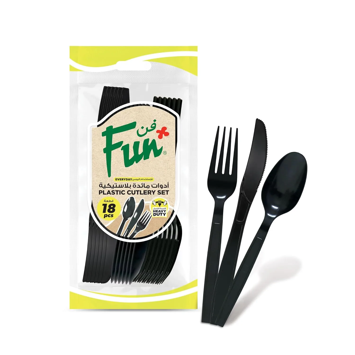 black disposable cutlery 1