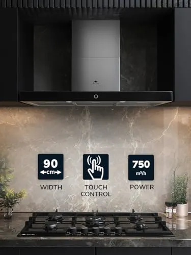 black glass cooker hood 2