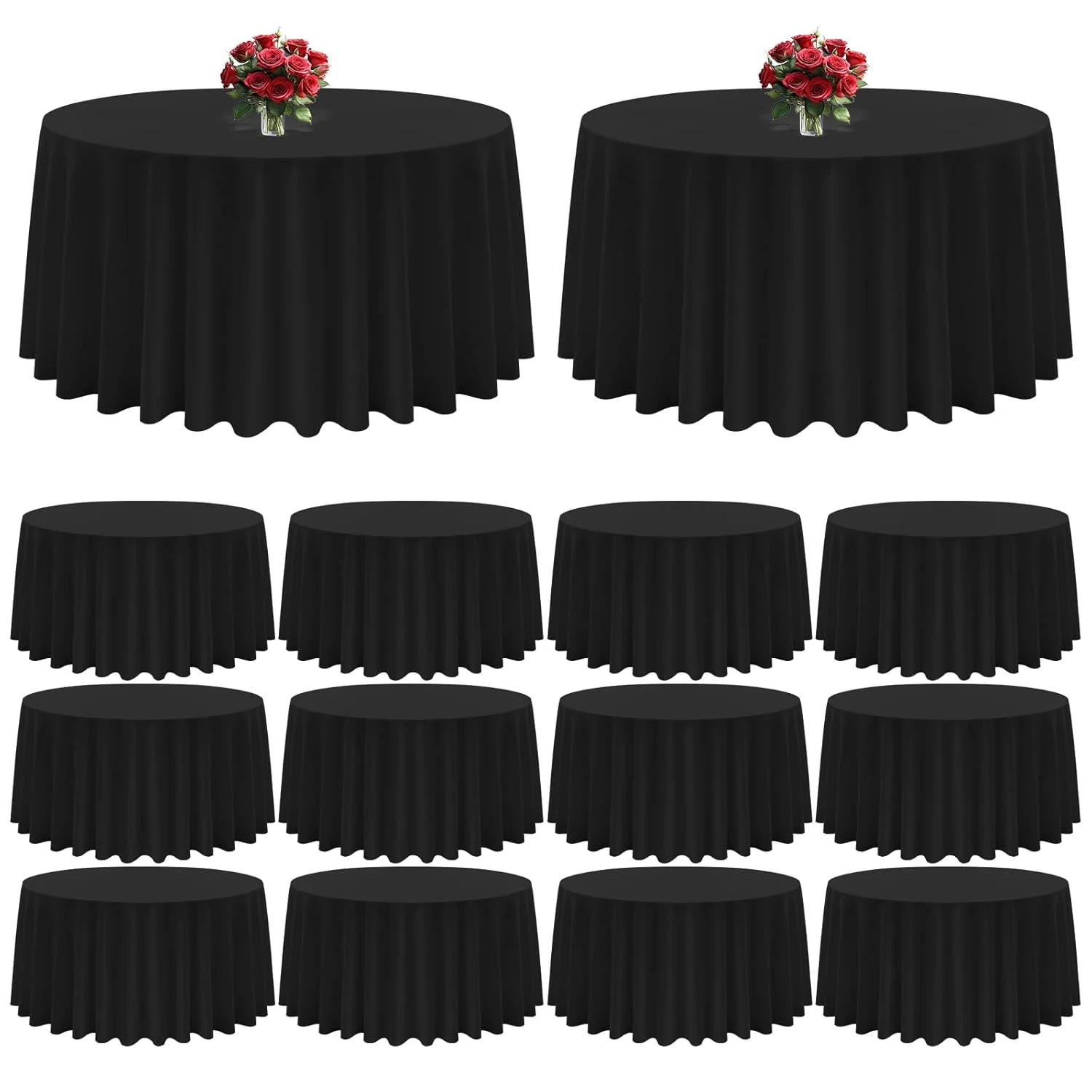 black round tablecloth 1
