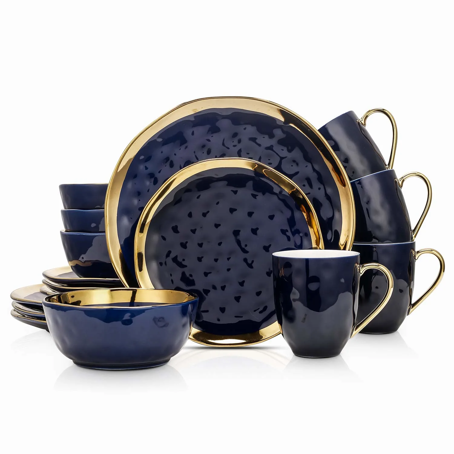 blue dinnerware set 1