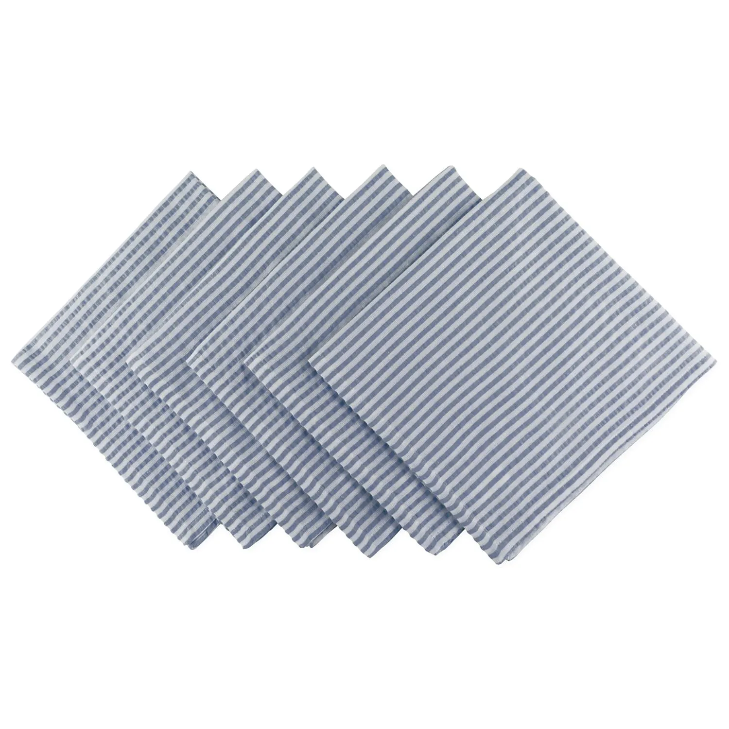 blue striped cotton napkins 1