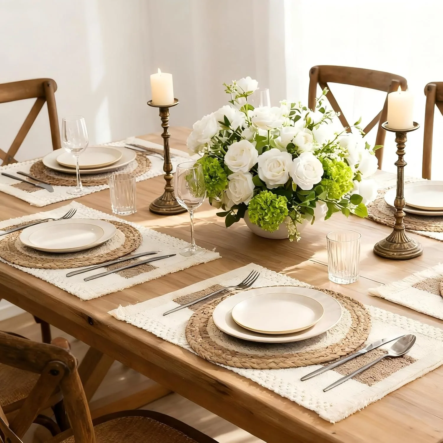 boho placemats woven cotton 2