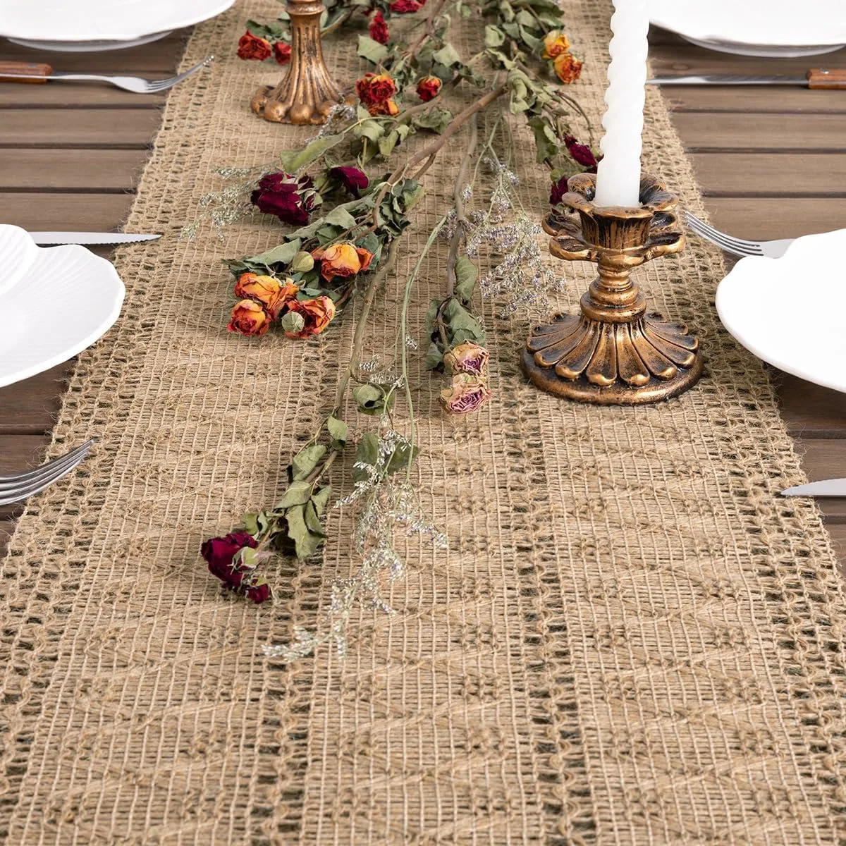 boho table runner macrame 2
