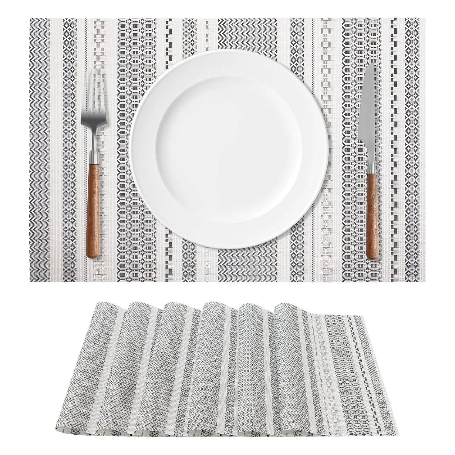 boho vinyl placemats 1
