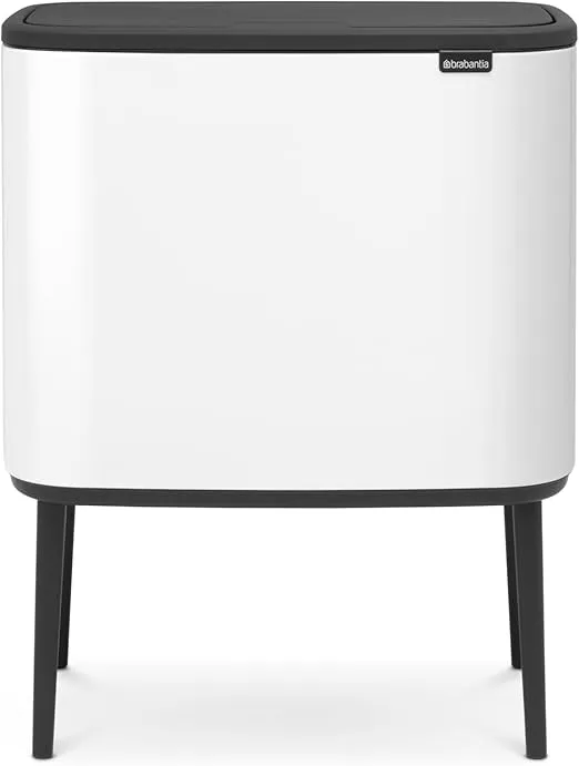 Brabantia Bo Touch Bin 36L in a modern white finish.